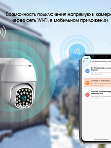 Камера видеонаблюдения Wi-Fi уличная поворотная 2 Mp Wi-Fi Орбита OT-VNI23